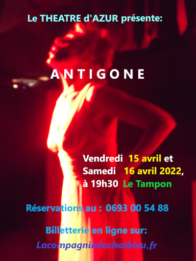 Affiche Antigone_15-16_Avril_2022-Théâtre d'Azur_400px